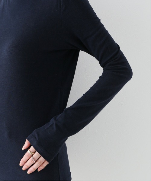 Spick & Span（スピックアンドスパン）の「【MIJEONG PARK】ロールネックジャージートップ◆（Tシャツ/カットソー・レディース・グリーン/パープル/アイボリー/ネイビー・SMALL）」の13枚目の写真