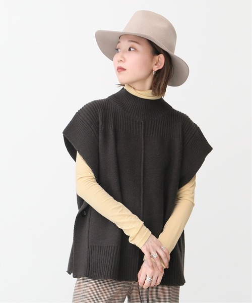 Spick & Span（スピックアンドスパン）の「【MIJEONG PARK】ロールネックジャージートップ◆（Tシャツ/カットソー・レディース・グリーン/パープル/アイボリー/ネイビー・SMALL）」の21枚目の写真