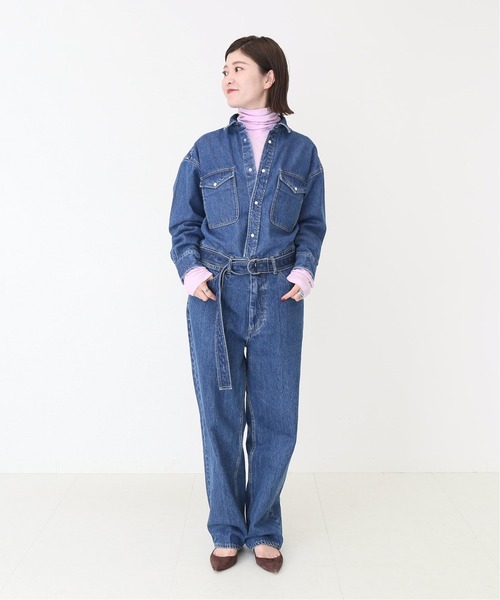 Spick & Span（スピックアンドスパン）の「【MIJEONG PARK】ロールネックジャージートップ◆（Tシャツ/カットソー・レディース・グリーン/パープル/アイボリー/ネイビー・SMALL）」の11枚目の写真