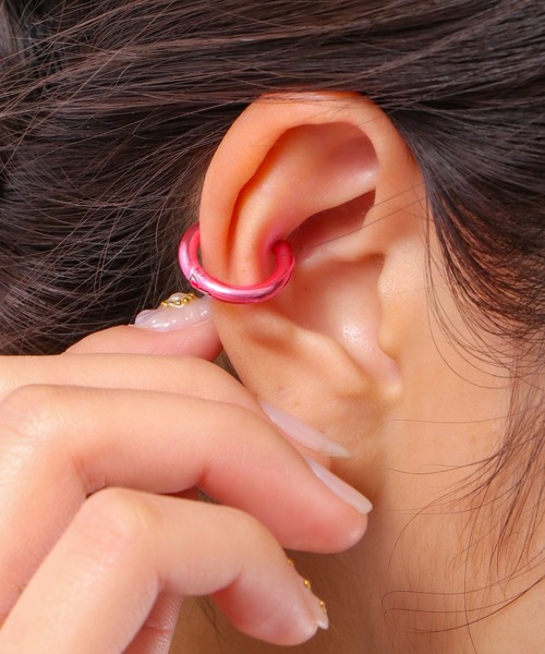 FUNALIVE（ファンアライブ）の「JON ステンレスイヤーカフ 両耳２点セット（イヤーカフ・メンズ・ライトブルー/ブラック/ピンク/シルバー/ゴールド・FREE）」の10枚目の写真