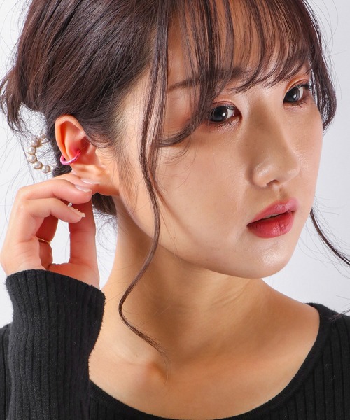 FUNALIVE（ファンアライブ）の「JON ステンレスイヤーカフ 両耳２点セット（イヤーカフ・メンズ・ライトブルー/ブラック/ピンク/シルバー/ゴールド・FREE）」の9枚目の写真