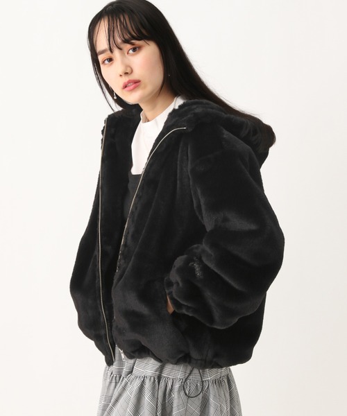 repipi armario（レピピ アルマリオ）の「モコモコファーフーディージャケット（その他アウター・キッズ・アイボリー/ブラウン/サックスブルー/ブラック・SMALL/MEDIUM/LARGE）」の20枚目の写真