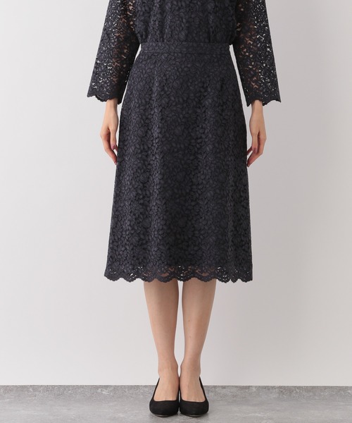 GLOBAL WORK（グローバルワーク）の「洗える総レーススカート/236490（スカート・レディース・グリーン/ネイビー・LARGE/MEDIUM）」の16枚目の写真