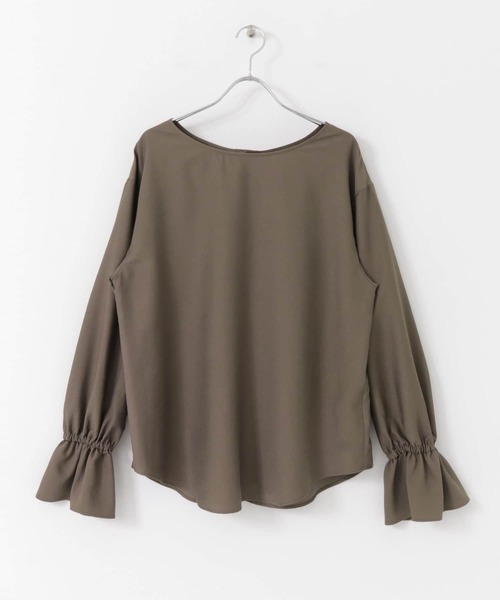 URBAN RESEARCH（アーバンリサーチ）の「ギャザースリーブブラウス（シャツ/ブラウス・レディース・オフホワイト/モカ・FREE）」の20枚目の写真
