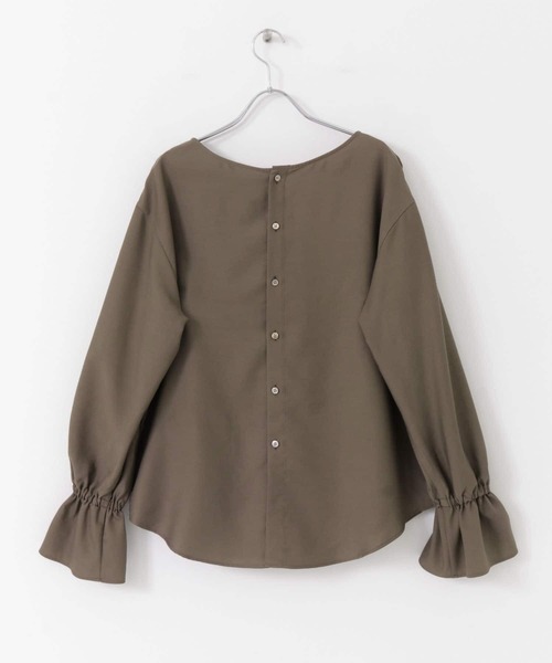 URBAN RESEARCH（アーバンリサーチ）の「ギャザースリーブブラウス（シャツ/ブラウス・レディース・オフホワイト/モカ・FREE）」の21枚目の写真