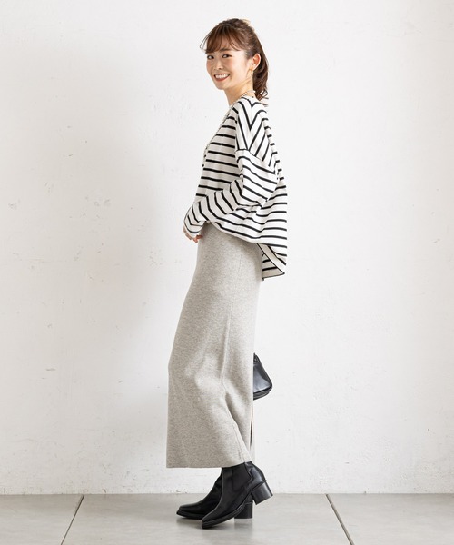 prose verse（プロズヴェール）の「フリンジカーデ×ニットスカートセットアップ（カーディガン/ボレロ・レディース・アイボリー/グレー/ネイビー・ﾌﾘ-）」の19枚目の写真
