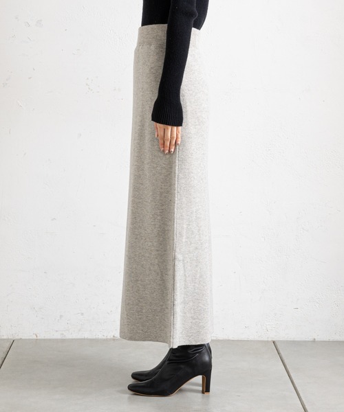 prose verse（プロズヴェール）の「フリンジカーデ×ニットスカートセットアップ（カーディガン/ボレロ・レディース・アイボリー/グレー/ネイビー・ﾌﾘ-）」の9枚目の写真