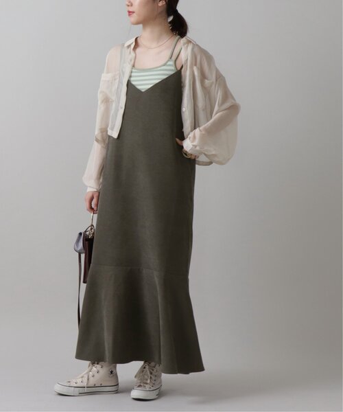 frames RAY CASSIN（フレームスレイカズン）の「裾切替キャミワンピース（ワンピース・レディース・イエロー/クリーム/スミクロ・FREE）」の2枚目の写真