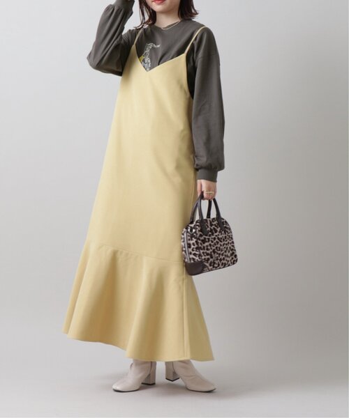 frames RAY CASSIN（フレームスレイカズン）の「裾切替キャミワンピース（ワンピース・レディース・イエロー/クリーム/スミクロ・FREE）」の10枚目の写真