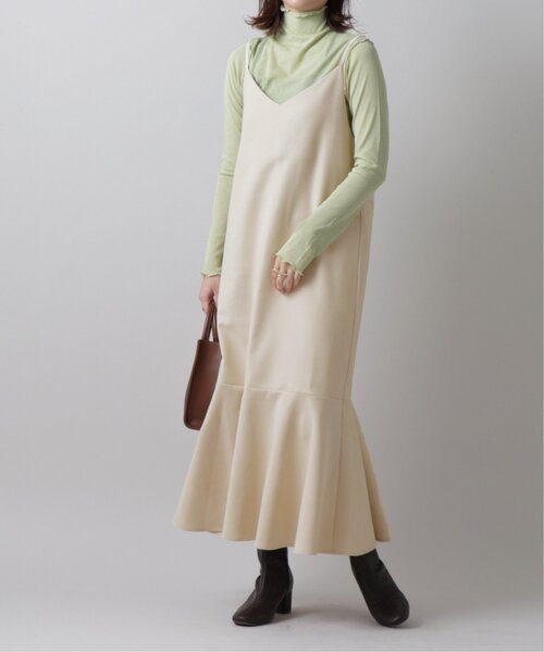 frames RAY CASSIN（フレームスレイカズン）の「裾切替キャミワンピース（ワンピース・レディース・イエロー/クリーム/スミクロ・FREE）」の16枚目の写真