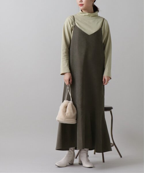 frames RAY CASSIN（フレームスレイカズン）の「裾切替キャミワンピース（ワンピース・レディース・イエロー/クリーム/スミクロ・FREE）」の21枚目の写真