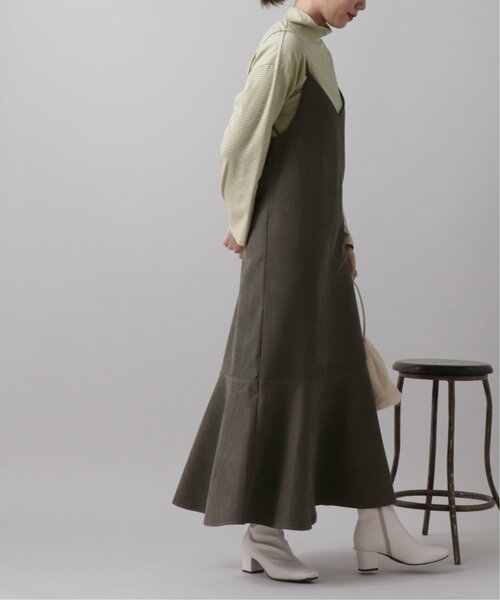 frames RAY CASSIN（フレームスレイカズン）の「裾切替キャミワンピース（ワンピース・レディース・イエロー/クリーム/スミクロ・FREE）」の22枚目の写真