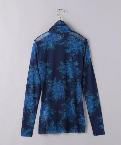 GANNI(ガニー)の「<GANNI(ガニー)>プリント タートルネック カットソー ■■■(Tシャツ/カットソー・レディース・コバルトブルー/ダークブラウン・36/34)」の3枚目の写真