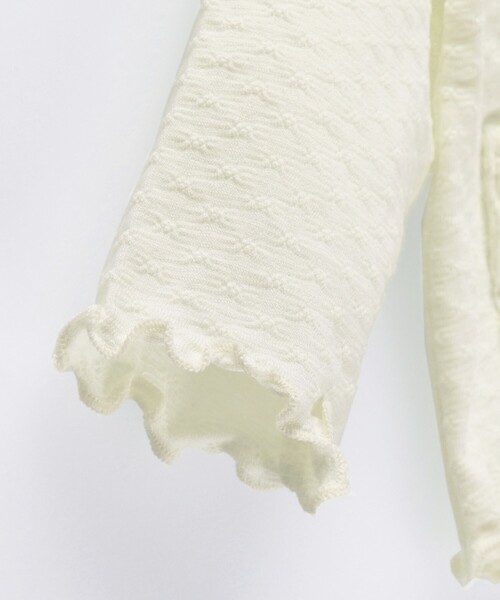 BRANSHES（ブランシェス）の「ポケットリボンカーディガン（カーディガン/ボレロ・キッズ・ピンク/アイボリー・FREE）」の15枚目の写真