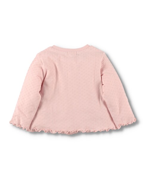 BRANSHES（ブランシェス）の「ポケットリボンカーディガン（カーディガン/ボレロ・キッズ・ピンク/アイボリー・FREE）」の11枚目の写真