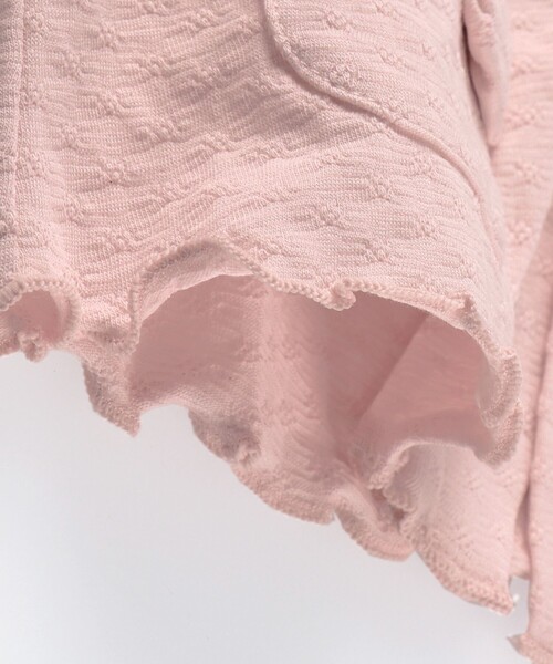 BRANSHES（ブランシェス）の「ポケットリボンカーディガン（カーディガン/ボレロ・キッズ・ピンク/アイボリー・FREE）」の16枚目の写真