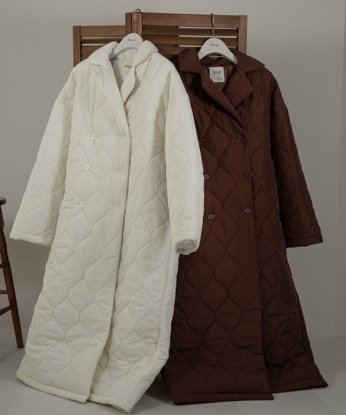 lawgy(ラウジー)の「quilting double button outer(その他アウター・レディース・ホワイト/ブラウン・FREE)」の18枚目の写真