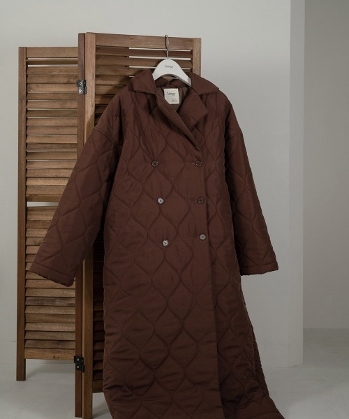 lawgy(ラウジー)の「quilting double button outer(その他アウター・レディース・ホワイト/ブラウン・FREE)」の17枚目の写真