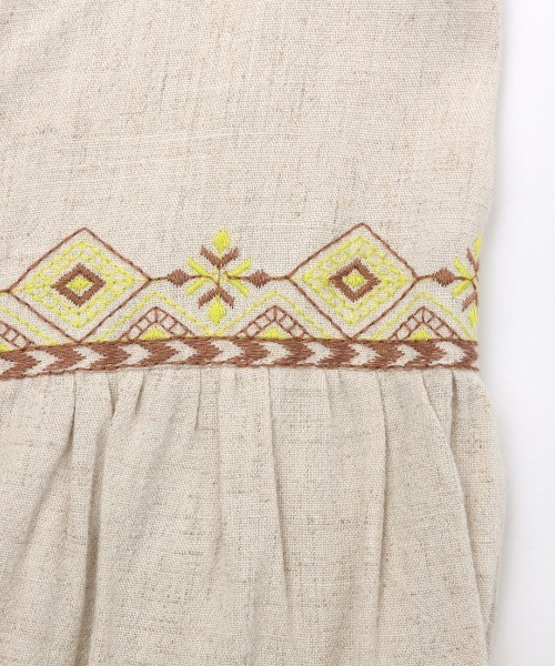 チチカカ(チチカカ)の「エスニック刺繍ワンピース(シャツワンピース・レディース・パープル/グリーン/アイボリー・FREE)」の13枚目の写真