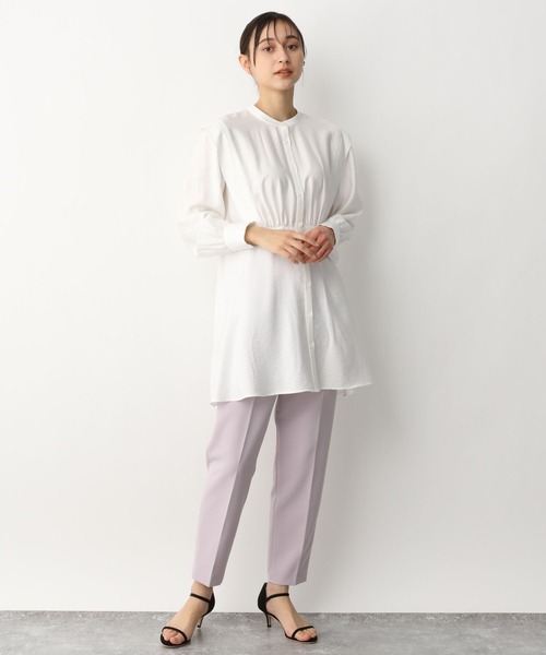 A part by（アパートバイ）の「Rn2wayチュニックブラウス 265049（シャツ/ブラウス・レディース・ライトグレー/ライトブルー/ブラック/オフホワイト・FREE）」の5枚目の写真