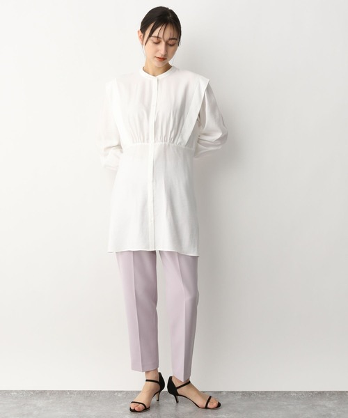 A part by（アパートバイ）の「Rn2wayチュニックブラウス 265049（シャツ/ブラウス・レディース・ライトグレー/ライトブルー/ブラック/オフホワイト・FREE）」の6枚目の写真