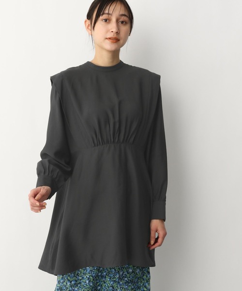 A part by（アパートバイ）の「Rn2wayチュニックブラウス 265049（シャツ/ブラウス・レディース・ライトグレー/ライトブルー/ブラック/オフホワイト・FREE）」の13枚目の写真