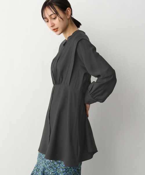 A part by（アパートバイ）の「Rn2wayチュニックブラウス 265049（シャツ/ブラウス・レディース・ライトグレー/ライトブルー/ブラック/オフホワイト・FREE）」の16枚目の写真