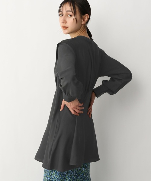 A part by（アパートバイ）の「Rn2wayチュニックブラウス 265049（シャツ/ブラウス・レディース・ライトグレー/ライトブルー/ブラック/オフホワイト・FREE）」の17枚目の写真