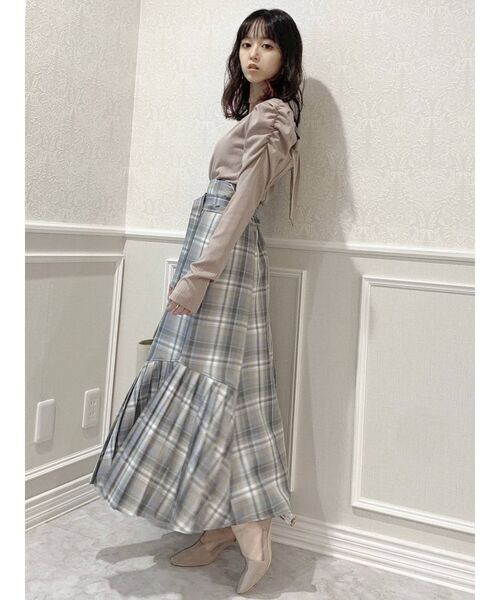 dazzlin（ダズリン）の「バックリボンパワショルカットトップス（Tシャツ/カットソー・レディース・ブラック/モカ/オフホワイト/ピンク/グレー・FREE）」の20枚目の写真