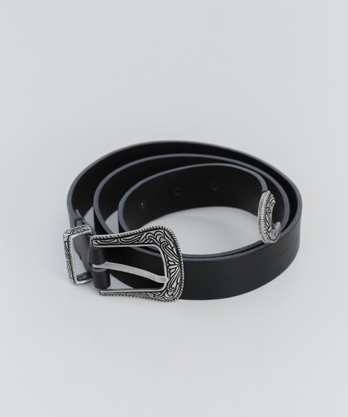 FOLLOWIN（フォロウィン）の「ウエスタンポイントモチーフ牛革ベルト（ベルト・レディース・ブラック・ONE SIZE）」の16枚目の写真
