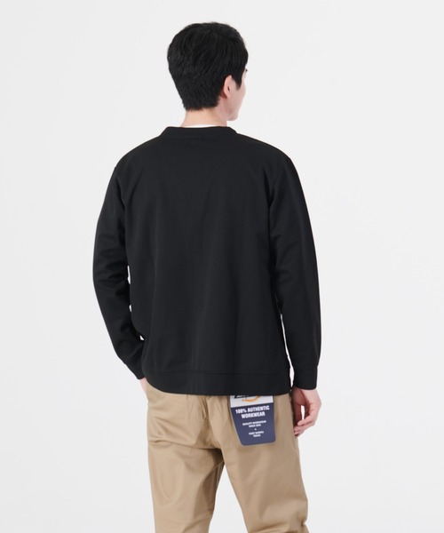 Blue Standard （ブルースタンダード）の「【BLUE STANDARD/ブルースタンダード】ダンボールボタンカーディガン　Ｔシャツ　２点セット（カーディガン/ボレロ・メンズ・ブラック/ベージュ/グレー/グリーン・MEDIUM/LARGE/X-LARGE）」の9枚目の写真