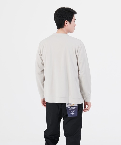 Blue Standard （ブルースタンダード）の「【BLUE STANDARD/ブルースタンダード】ダンボールボタンカーディガン　Ｔシャツ　２点セット（カーディガン/ボレロ・メンズ・ブラック/ベージュ/グレー/グリーン・MEDIUM/LARGE/X-LARGE）」の19枚目の写真