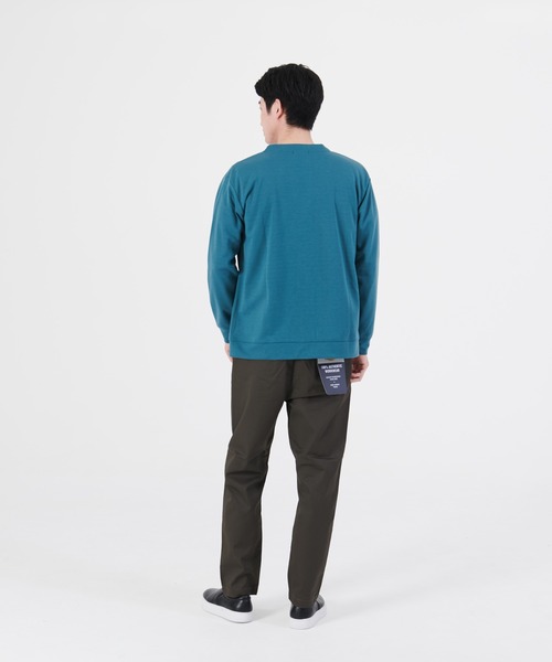 Blue Standard （ブルースタンダード）の「【BLUE STANDARD/ブルースタンダード】ダンボールボタンカーディガン　Ｔシャツ　２点セット（カーディガン/ボレロ・メンズ・ブラック/ベージュ/グレー/グリーン・MEDIUM/LARGE/X-LARGE）」の22枚目の写真