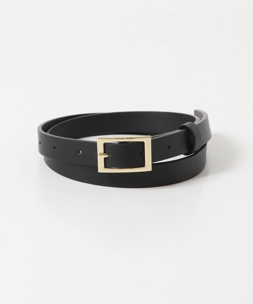 SMELLY（スメリー）の「ベーシックデザインベルト（ベルト・レディース・ブラック/グリーン・-）」の4枚目の写真