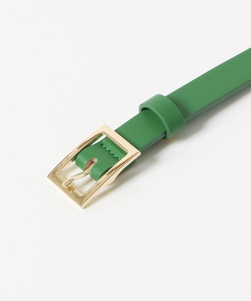 SMELLY（スメリー）の「ベーシックデザインベルト（ベルト・レディース・ブラック/グリーン・-）」の8枚目の写真