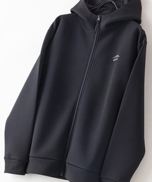 エアダンボール ストレッチ ZIPパーカー ワンポイントブランドロゴ