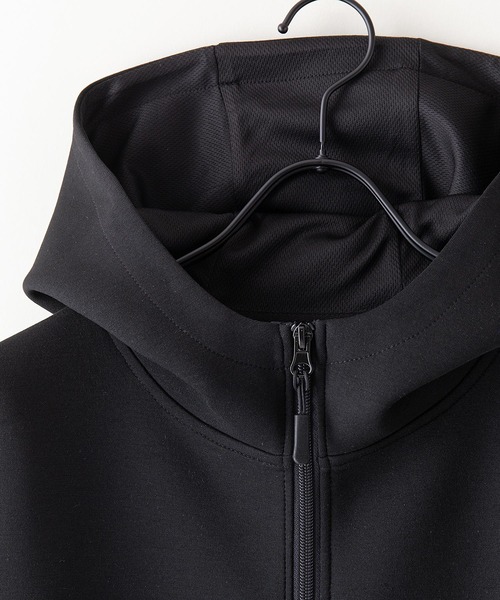 OUTDOOR PRODUCTS APPAREL(アウトドアプロダクツアパレル)の「エアダンボール ストレッチ ZIPパーカー ワンポイントブランドロゴ(パーカー・メンズ・グレー/ブラック・MEDIUM/LARGE/X-LARGE)」の5枚目の写真