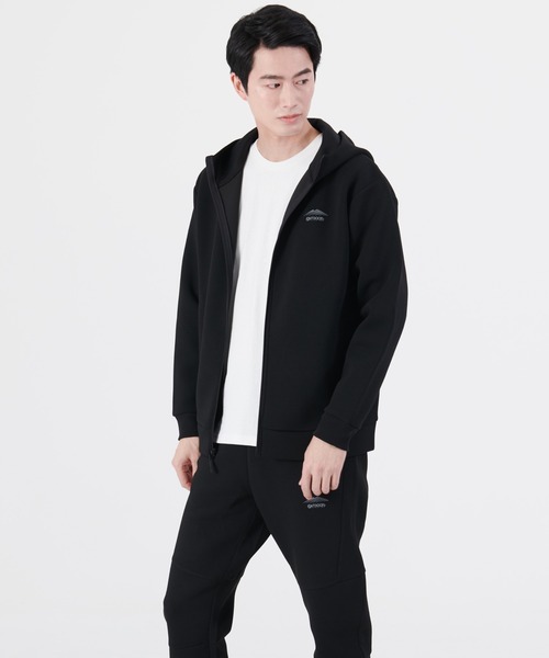 OUTDOOR PRODUCTS APPAREL(アウトドアプロダクツアパレル)の「エアダンボール ストレッチ ZIPパーカー ワンポイントブランドロゴ(パーカー・メンズ・グレー/ブラック・MEDIUM/LARGE/X-LARGE)」の14枚目の写真