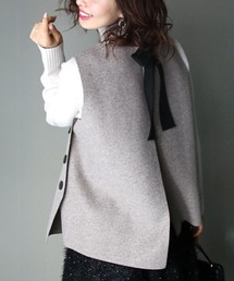 Ehre style（エーレスタイル）の「大人のリボンベスト女性らしさが素敵（ベスト）」