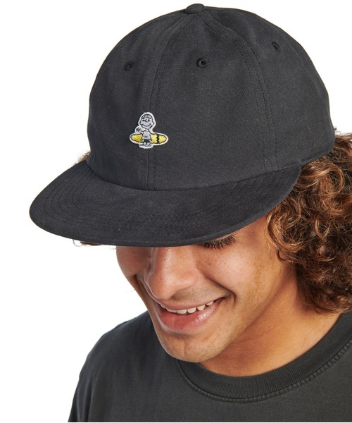 SNOOPY(スヌーピー)の「PEANUTS CAP/クイックシルバーピーナッツコラボキャップ(キャップ・メンズ・ブラック/ブラック系その他・FREE)」の1枚目の写真
