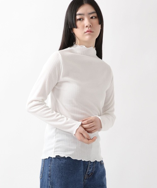 ALAND(エーランド)の「3.3Field Trip/LETTUCE TRIM TOP 2275827(Tシャツ/カットソー・レディース・ライトブルー/アイボリー/ブラック・FREE)」の1枚目の写真
