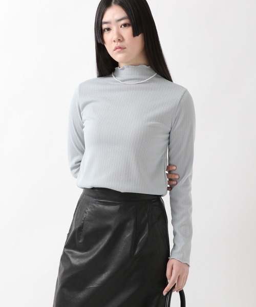 ALAND(エーランド)の「3.3Field Trip/LETTUCE TRIM TOP 2275827(Tシャツ/カットソー・レディース・ライトブルー/アイボリー/ブラック・FREE)」の3枚目の写真