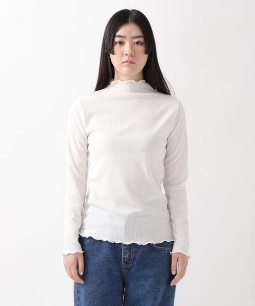 ALAND(エーランド)の「3.3Field Trip/LETTUCE TRIM TOP 2275827(Tシャツ/カットソー・レディース・ライトブルー/アイボリー/ブラック・FREE)」の5枚目の写真