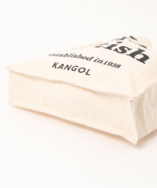 KANGOL（カンゴール）の「【 KANGOL / カンゴール 】 プリント スクエア トート バッグ（トートバッグ・レディース・ホワイト系/ブラック/オフホワイト/ブラック系・FREE）」の9枚目の写真