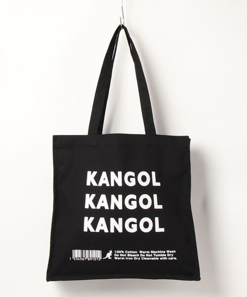 KANGOL（カンゴール）の「【 KANGOL / カンゴール 】 プリント スクエア トート バッグ（トートバッグ・レディース・ホワイト系/ブラック/オフホワイト/ブラック系・FREE）」の10枚目の写真