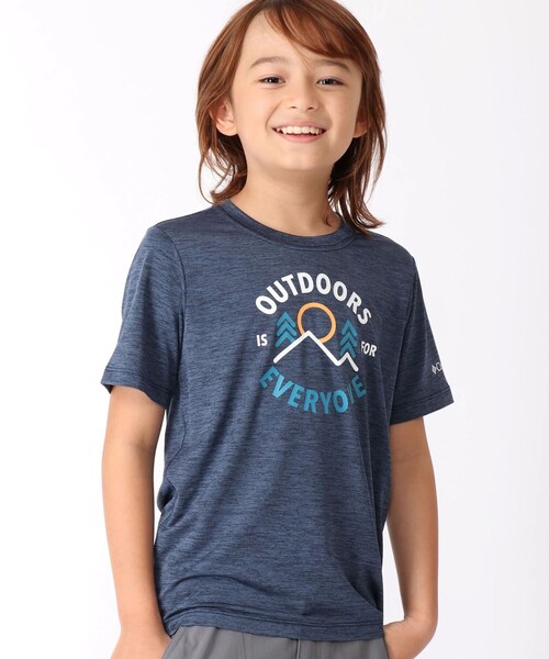 Columbia（コロンビア）の「Columbia/ マウントエコーショートスリーブグラフィックTシャツ /コロンビア /キッズ（Tシャツ/カットソー・キッズ・ブラック/ネイビー/グレー/ブルー/ホワイト/ブルー系その他/グレー系・XXS/XS/S/M/L）」の5枚目の写真