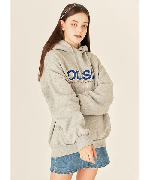ODD STUDIO(オッドスタジオ)の「A'GEM/9 × .kom『ODD STUDIO/オッドスタジオ』 ODSD LOGO HOODIE/ シグネチャー プルオーバーパーカー(パーカー・レディース・グレー/ブルー・L)」の13枚目の写真
