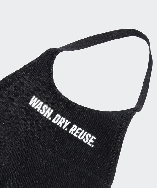 Reebok（リーボック）の「フェイスカバー 3枚組/ Face Cover 3-Pack（マスク・メンズ・ブラック×ブラック・MEDIUM/LARGE）」の5枚目の写真