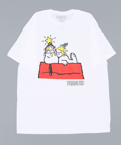 PEANUTS（ピーナッツ）の「【PEANUTS】（UN）PEANUTS SHORT SLEEVE TEE（Tシャツ/カットソー・メンズ・ホワイト/ホワイト系その他・MEDIUM/X-LARGE/LARGE）」の2枚目の写真