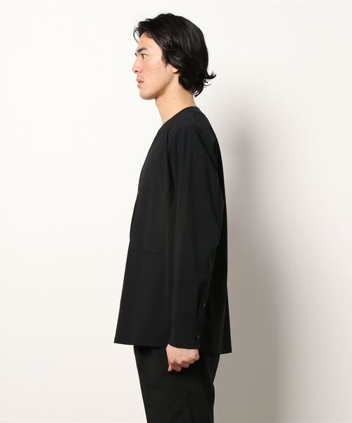 ITTI(イッチ)の「【ITTI×Lui's/イッチ×ルイス】BASEBALL(シャツジャケット)(シャツ/ブラウス・メンズ・ホワイト/ブラック・1/2)」の3枚目の写真